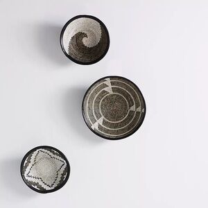 Anthropologie  Fele handmade African wall hanging baskets